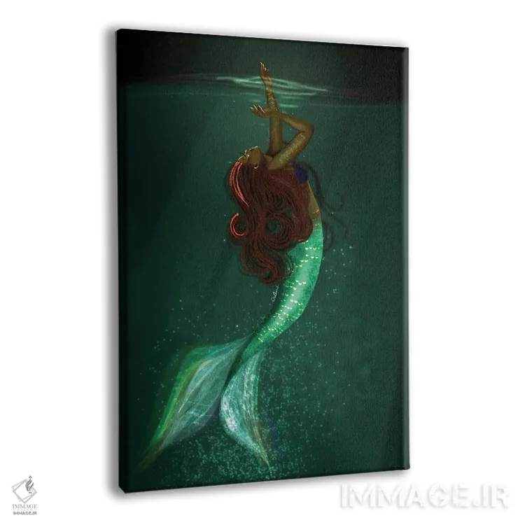 تابلو دکوراتیو دختران سیاه پوست هم می توانند پری دریایی باشند اثر دی لاشه آرتیستری - نمای پرسپکتیو محصول