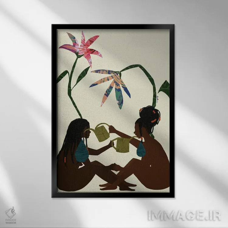 تابلو مدرن مرا سیراب کن اثر دی لاشه آرتیستری - نمای قابدار مشکی