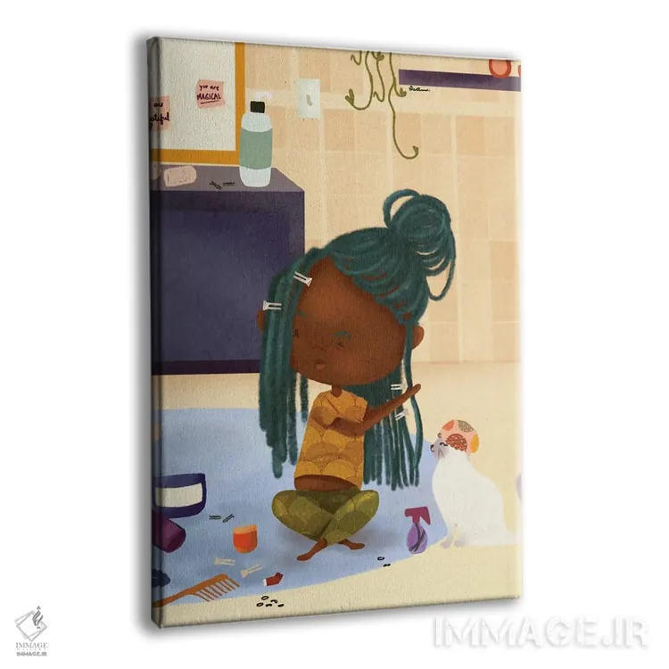 تابلو دکوراتیو عشق به لوک ها اثر دی لاشه آرتیستری - نمای پرسپکتیو محصول