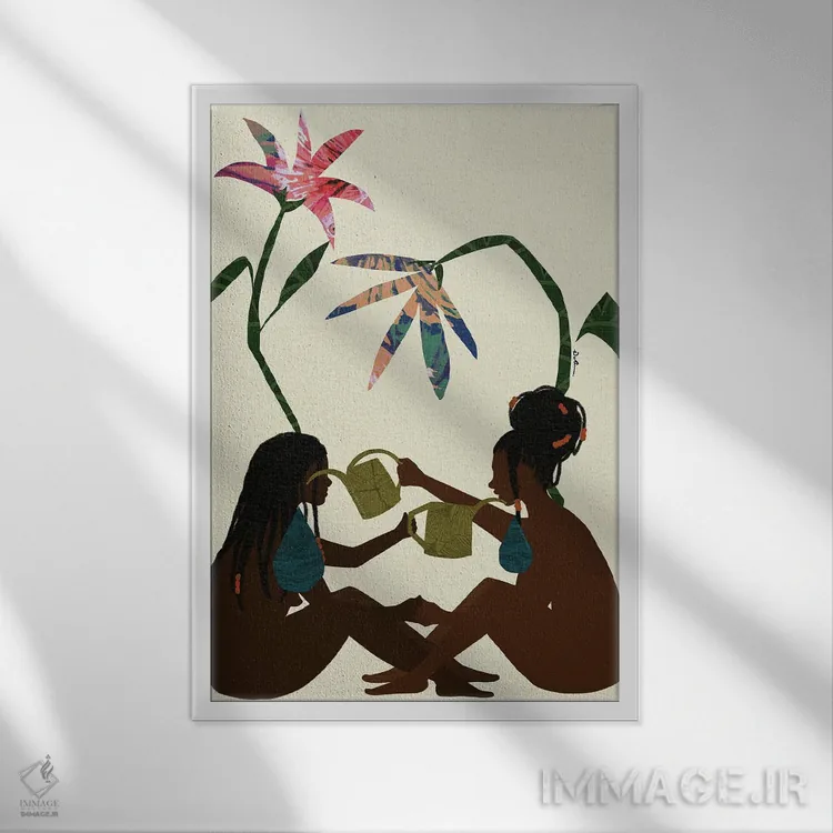 تابلو مدرن مرا سیراب کن اثر دی لاشه آرتیستری - نمای قابدار سفید