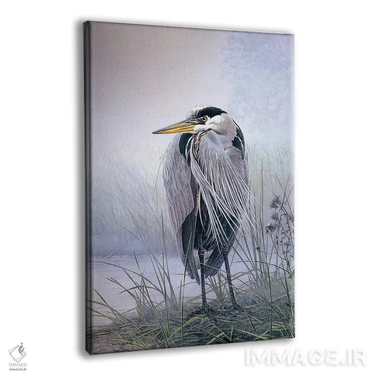 تابلو دکوراتیو حواصیل اندیشناک اثر دان لی -لگر - نمای پرسپکتیو محصول