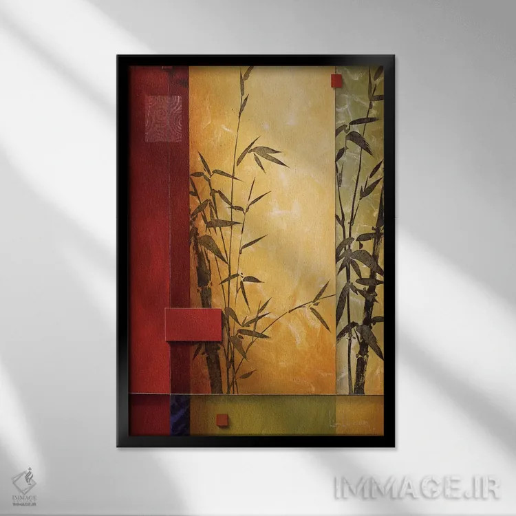 تابلو دکوراتیو رقص در باغ اثر دان لی -لگر - نمای قابدار مشکی