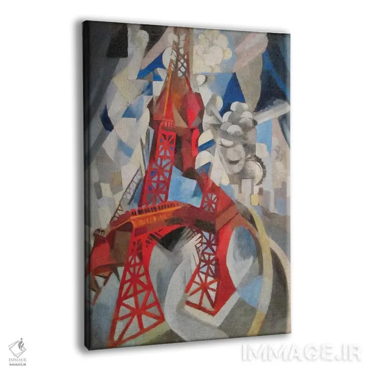 تابلو دکوراتیو برج سرخ ، ۱۹۱۱-۱۲ اثر رابرت دولونه - نمای پرسپکتیو محصول