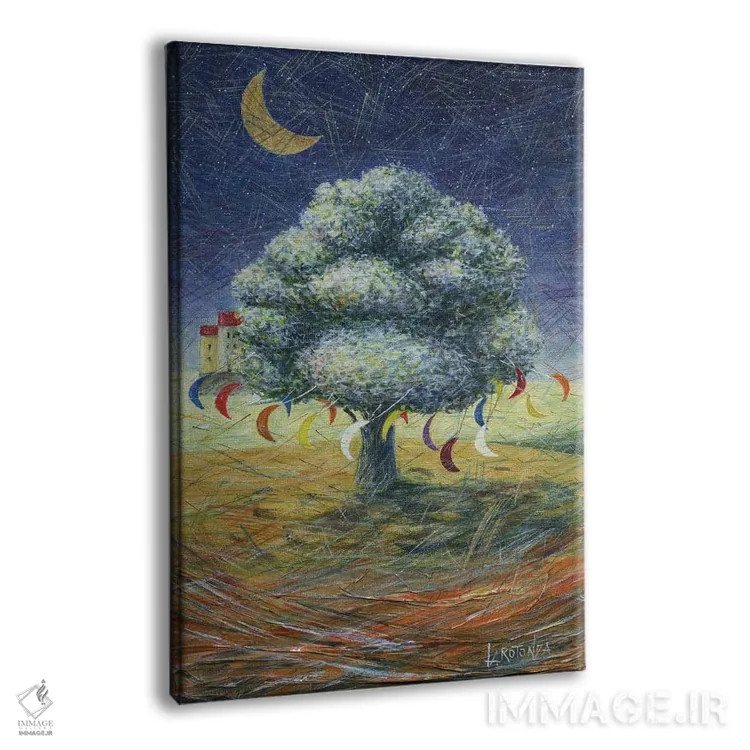 تابلو دکوراتیو چرخ وفلک اثر دوناتو لاراتوندا - نمای پرسپکتیو محصول