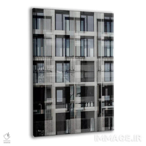 تابلو دکوراتیو الگوی پنجره ها شماره ۲۸ اثر دانیلو د آلکساندریا - نمای پرسپکتیو محصول