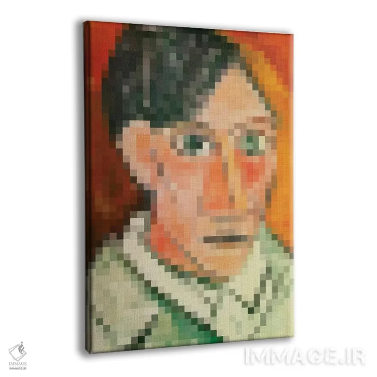 تابلو دکوراتیو پیکسل پیکاسو اثر دانیلو د آلکساندریا - نمای پرسپکتیو محصول
