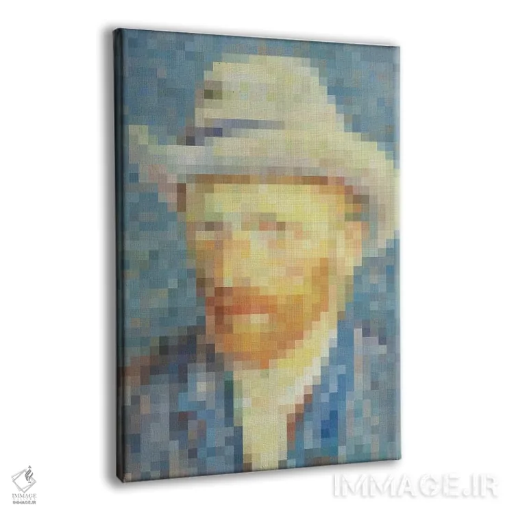 تابلو دکوراتیو پیکسل ون گوگ اثر دانیلو د آلکساندریا - نمای پرسپکتیو محصول