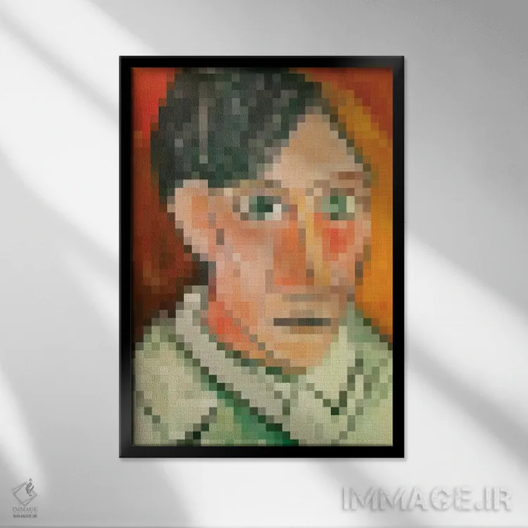 تابلو دکوراتیو پیکسل پیکاسو اثر دانیلو د آلکساندریا - نمای قابدار مشکی