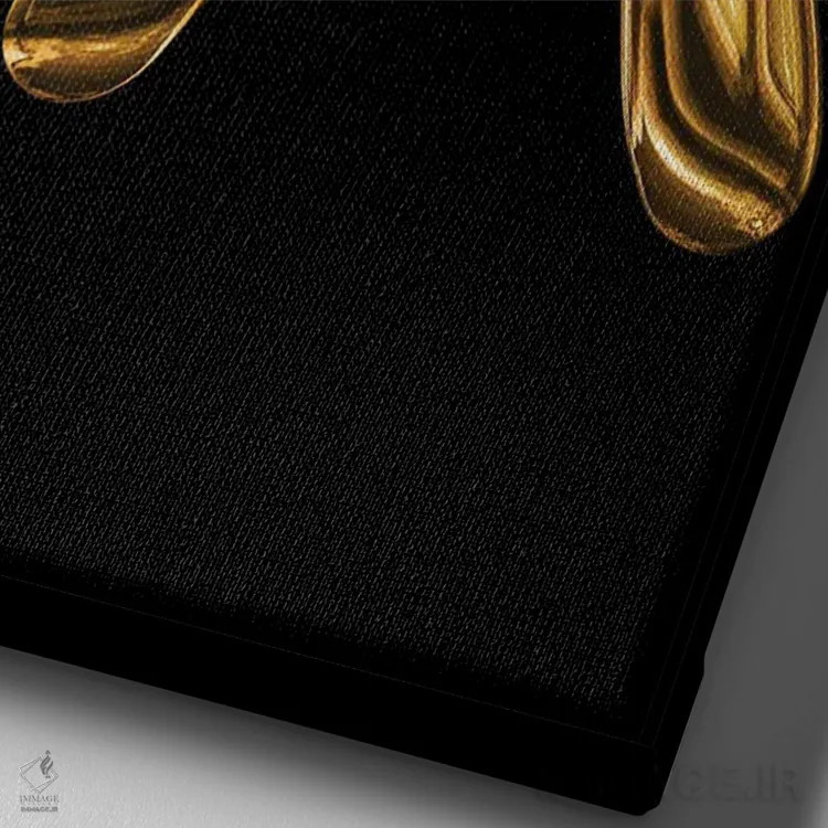 تابلو دکوراتیو یادآور مرگ | سگ طلایی اثر دانیلو د آلکساندریا - نمای نزدیک بافت بوم