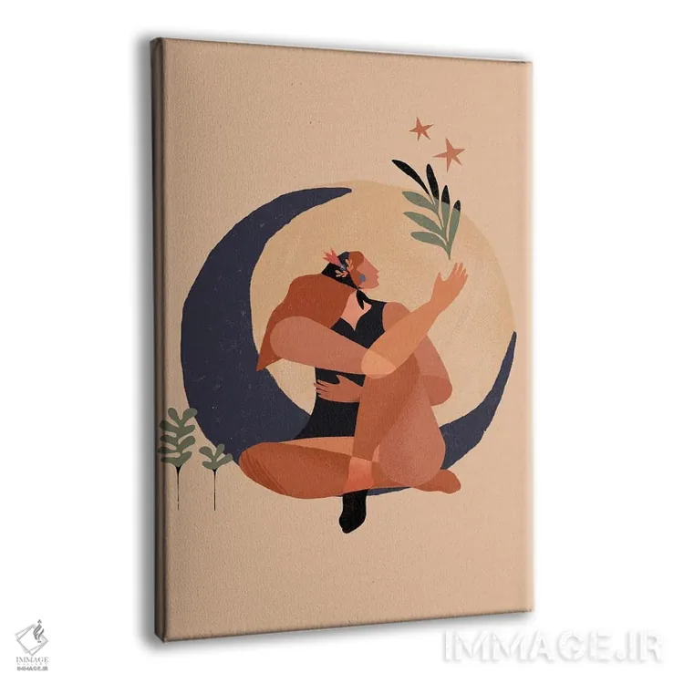 تابلو دکوراتیو زن فلت II اثر دانیلو د آلکساندریا - نمای پرسپکتیو محصول