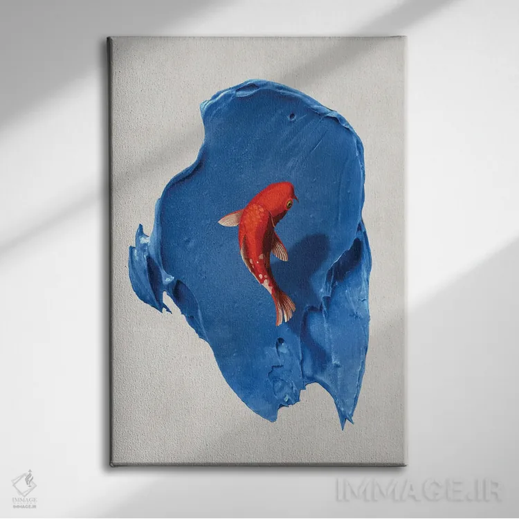 تابلو دکوراتیو رویای آبی IV اثر دانیلو د آلکساندریا - نمای روبهرو روی دیوار