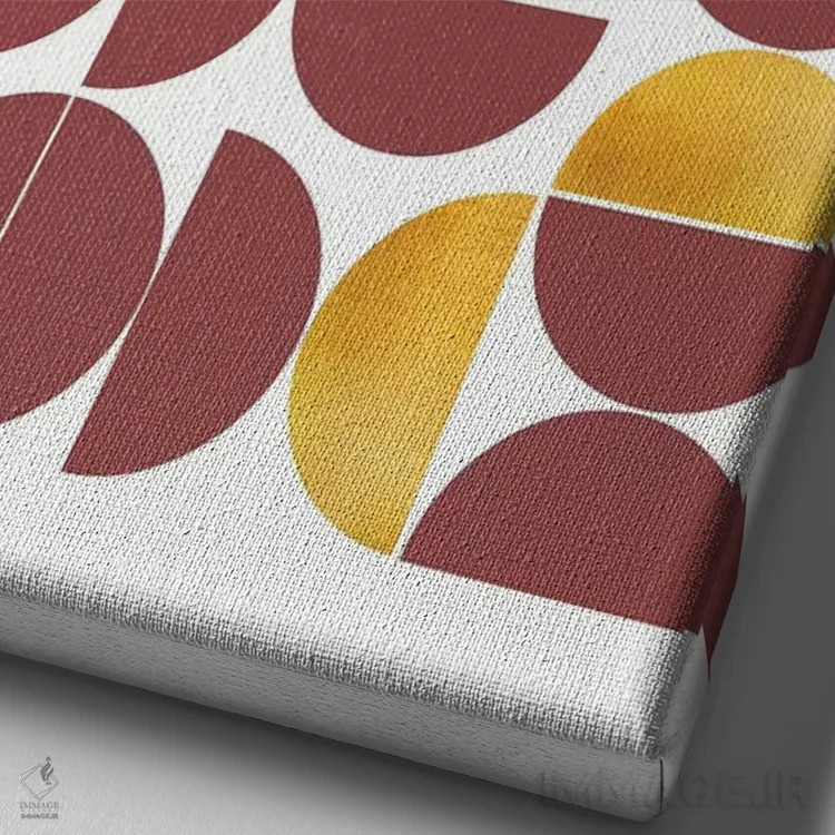 تابلو انتزاعی کوکو I اثر دانیلو د آلکساندریا - نمای نزدیک بافت بوم