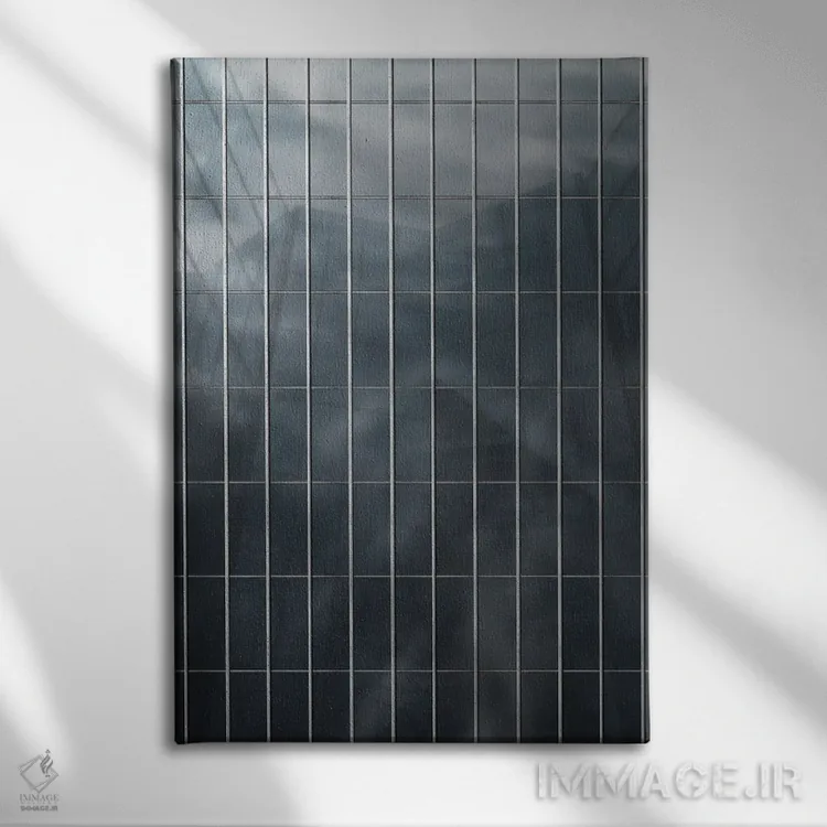 تابلو انتزاعی پنجره انتزاعی سه اثر دانیلو د آلکساندریا - نمای روبهرو روی دیوار