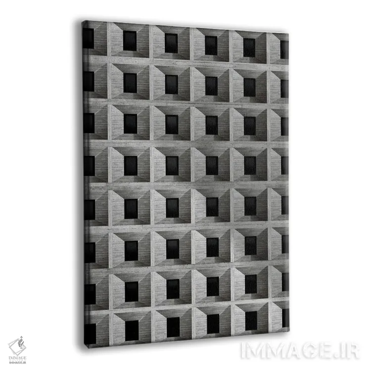 تابلو انتزاعی پنجره انتزاعی دو اثر دانیلو د آلکساندریا - نمای پرسپکتیو محصول