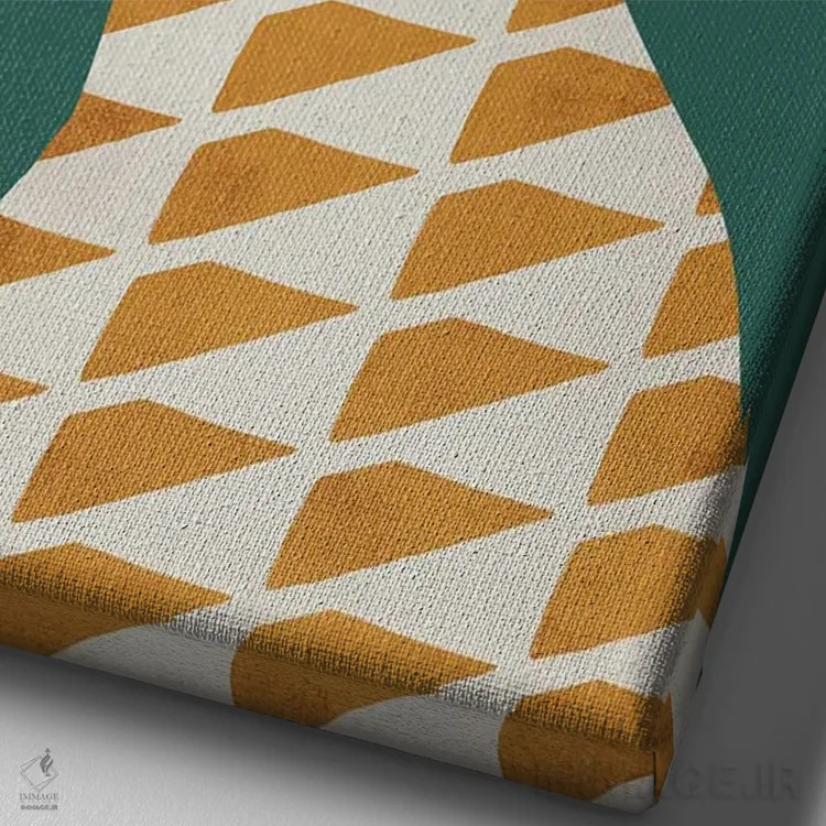 تابلو مدرن چهره انتزاعی سه اثر دانیلو د آلکساندریا - نمای نزدیک بافت بوم