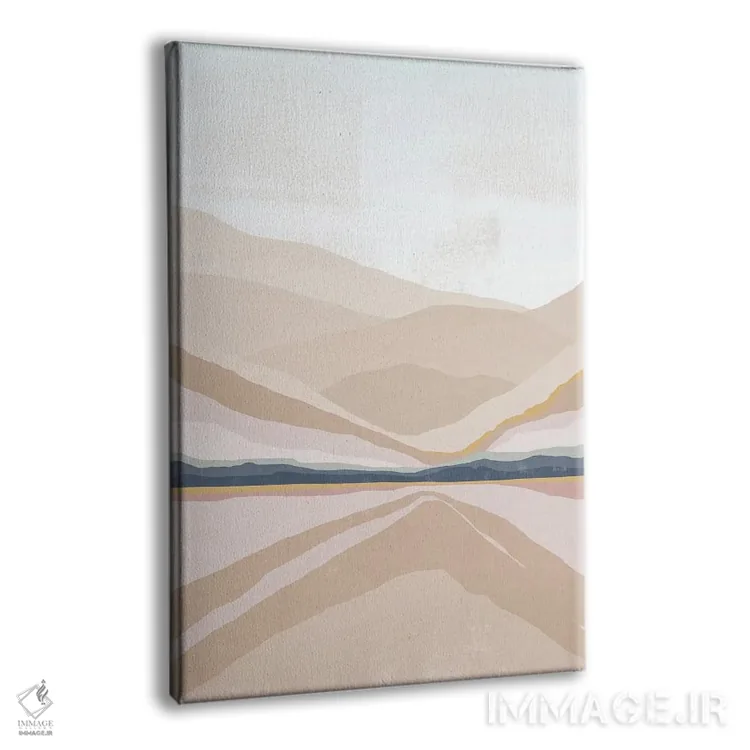 تابلو مینیمال رنگ پاستلی پنج اثر دانیلو د آلکساندریا - نمای پرسپکتیو محصول