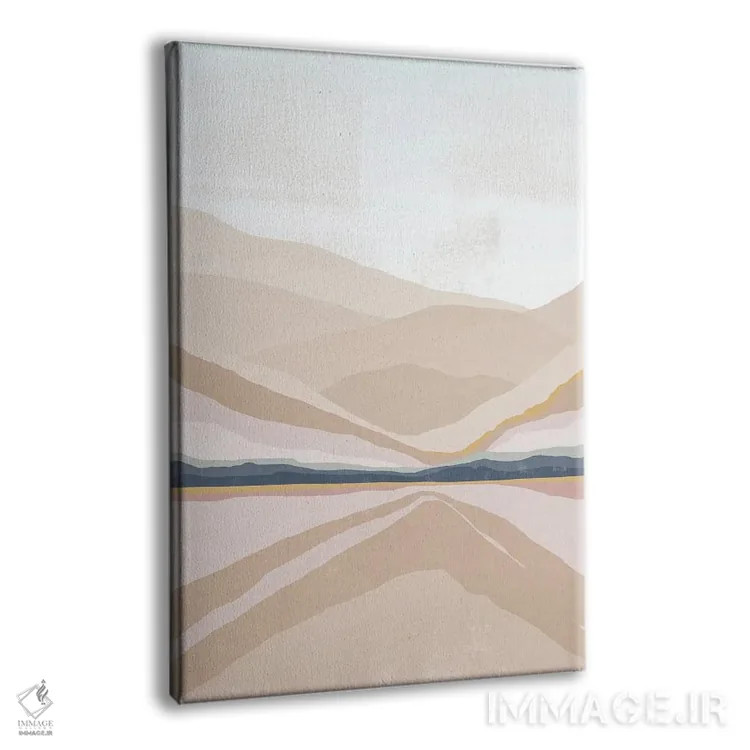 تابلو مینیمال رنگ پاستلی پنج اثر دانیلو د آلکساندریا - نمای پرسپکتیو محصول