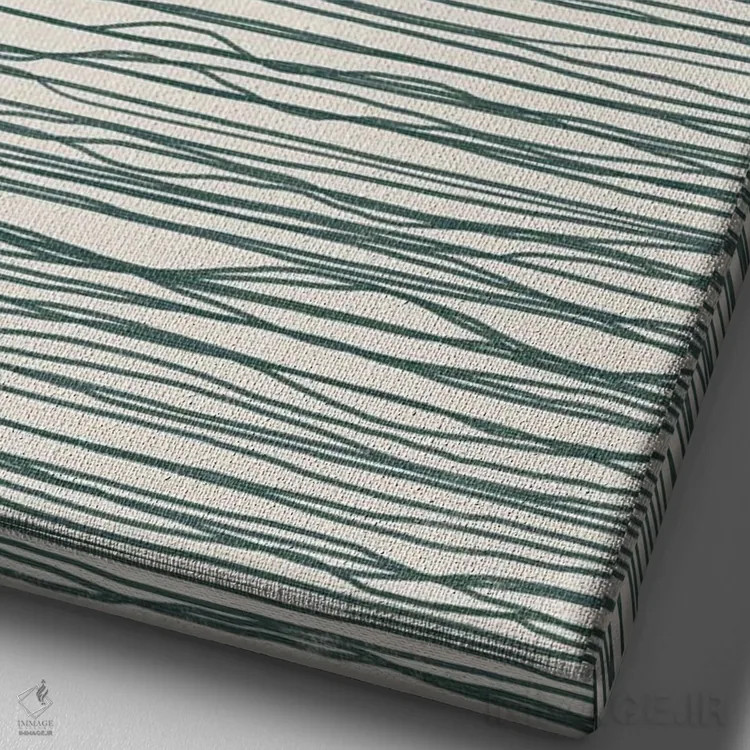 تابلو مینیمال قایق مینیمال انتزاعی سه اثر دانیلو د آلکساندریا - نمای نزدیک بافت بوم