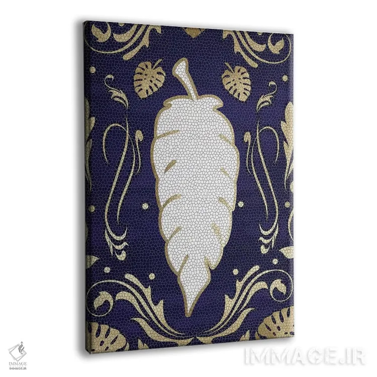 تابلو دکوراتیو هنر برگ پنج اثر دانیلو د آلکساندریا - نمای پرسپکتیو محصول