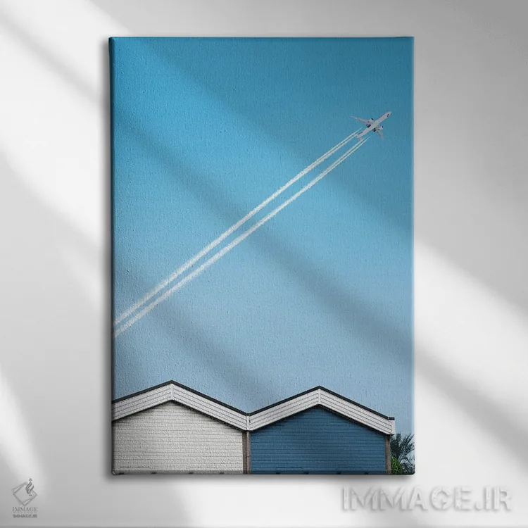 تابلو مینیمال مینیمالیسم سه اثر دانیلو د آلکساندریا - نمای روبهرو روی دیوار