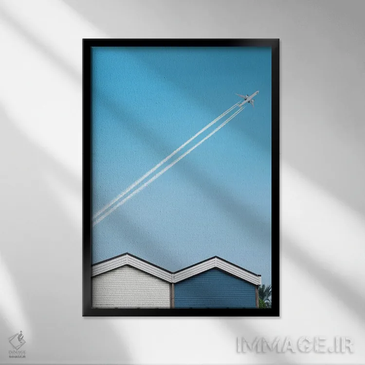 تابلو مینیمال مینیمالیسم سه اثر دانیلو د آلکساندریا - نمای قابدار مشکی