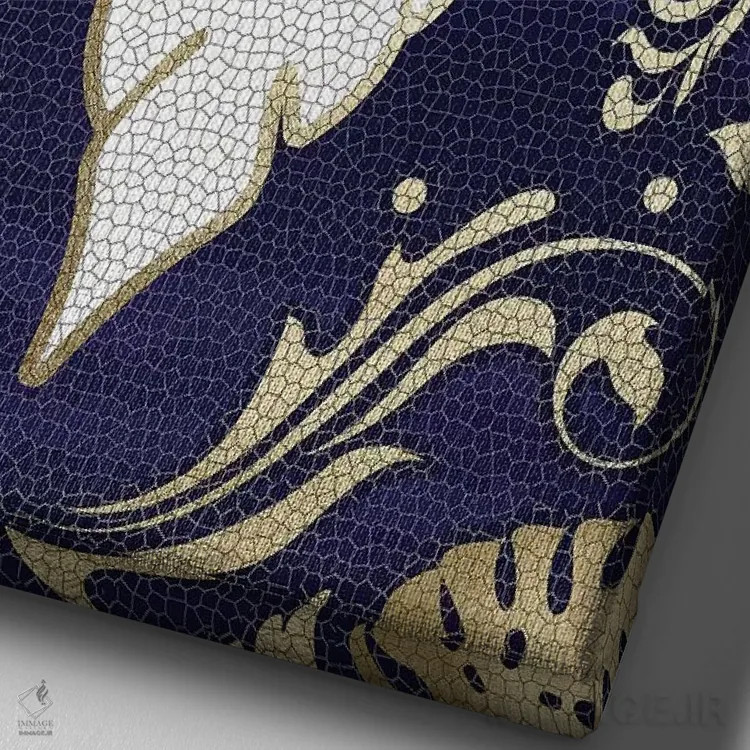 تابلو دکوراتیو هنر برگ پنج اثر دانیلو د آلکساندریا - نمای نزدیک بافت بوم