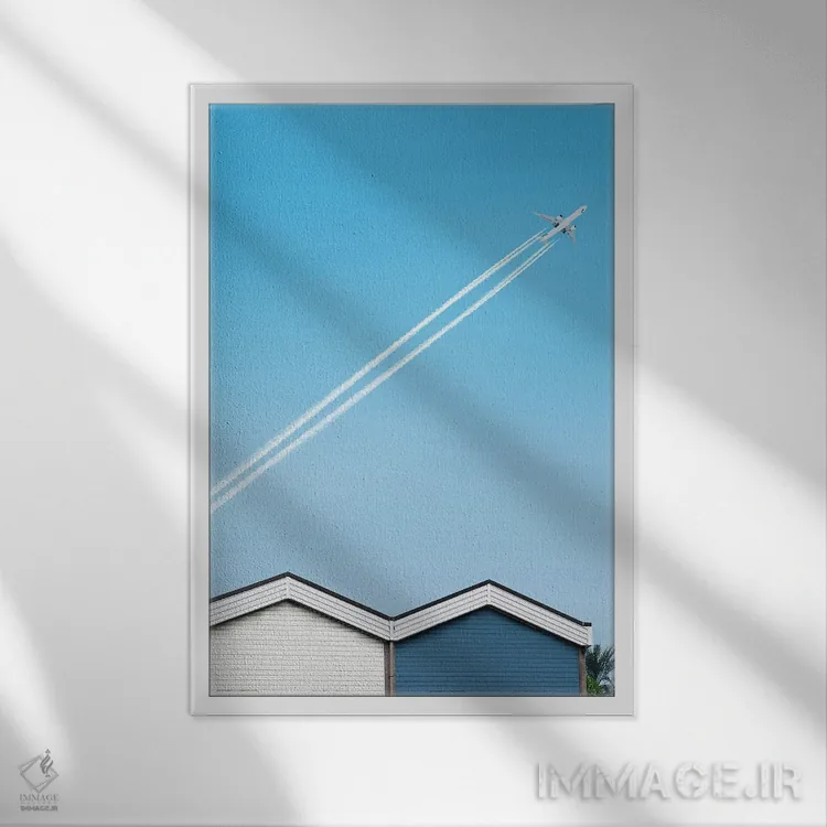 تابلو مینیمال مینیمالیسم سه اثر دانیلو د آلکساندریا - نمای قابدار سفید