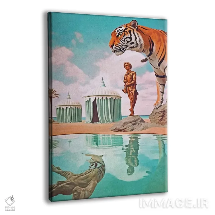 تابلو دکوراتیو سوررئالیسم؛ ببرها یک اثر دانیلو د آلکساندریا - نمای پرسپکتیو محصول
