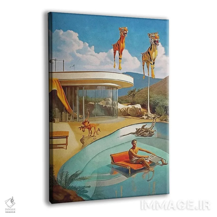 تابلو دکوراتیو سوررئالیسم؛ ببرها دو اثر دانیلو د آلکساندریا - نمای پرسپکتیو محصول