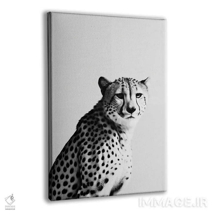 تابلو دکوراتیو یوزپلنگ به سبک مینیمالیستی اثر دانیلو د آلکساندریا - نمای پرسپکتیو محصول