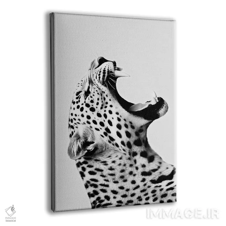 تابلو دکوراتیو جگوار به سبک مینیمالیستی اثر دانیلو د آلکساندریا - نمای پرسپکتیو محصول