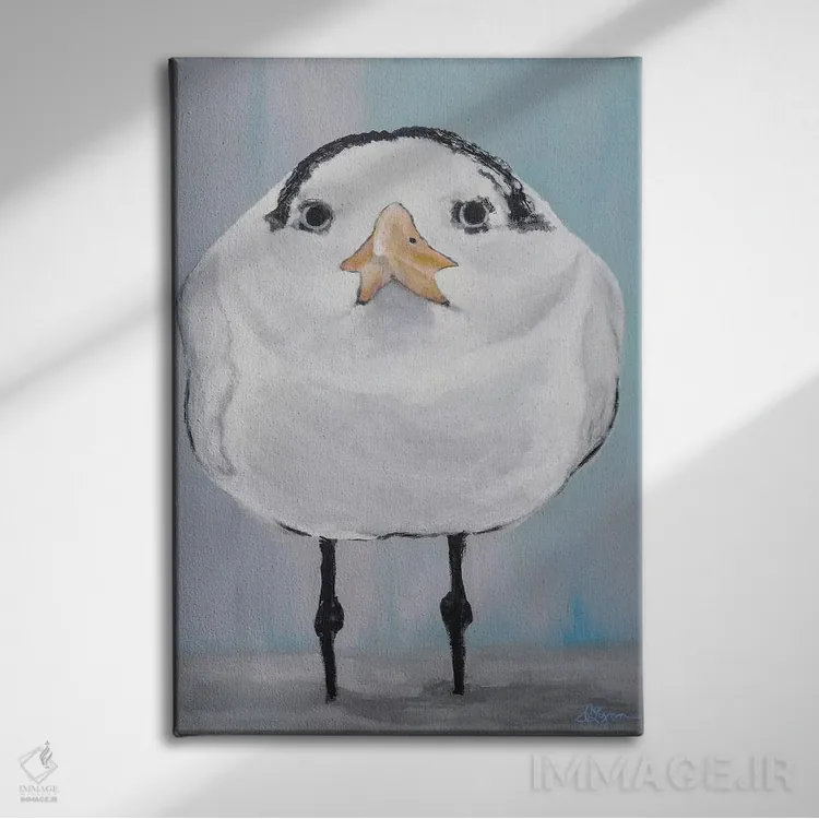 تابلو دکوراتیو نه اثر دی لین رول - نمای روبهرو روی دیوار