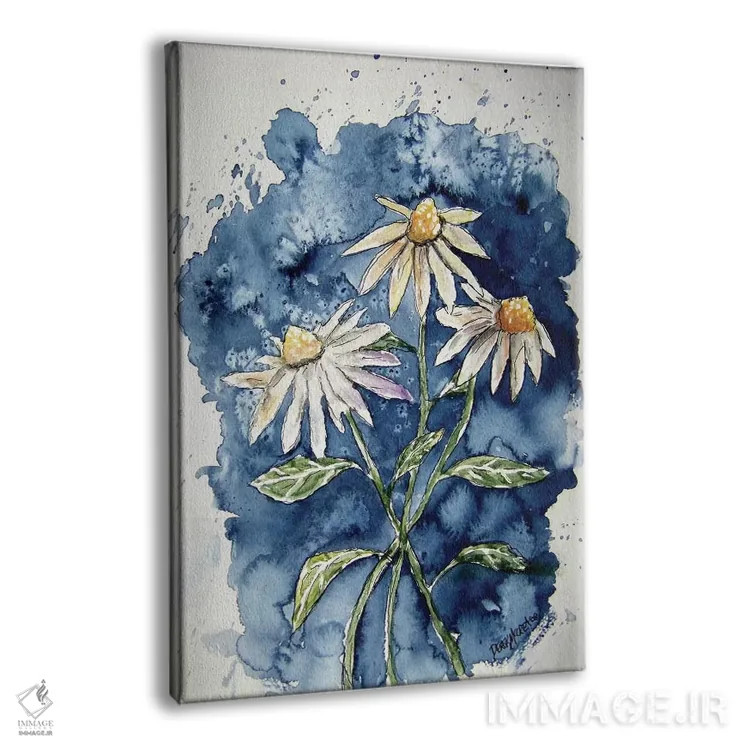 تابلو دکوراتیو سه گل مروارید اثر درک مک کری - نمای پرسپکتیو محصول