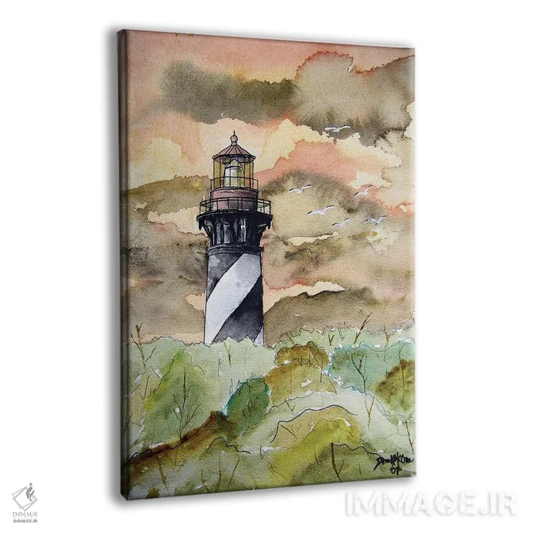 تابلو دکوراتیو فانوس دریایی سنت آگوستین اثر درک مک کری - نمای پرسپکتیو محصول