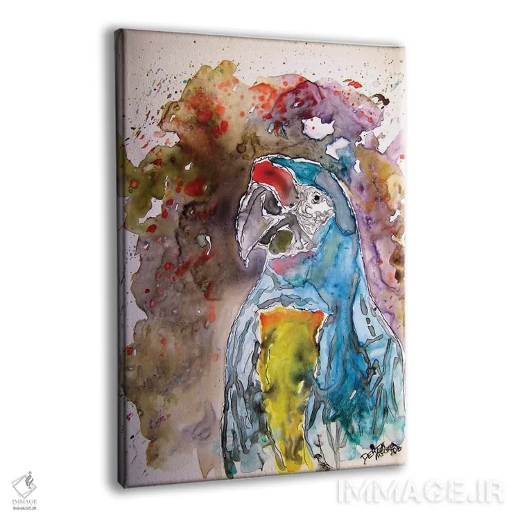 تابلو دکوراتیو هنر یوپو: طوطی ماکائو اثر درک مک کری - نمای پرسپکتیو محصول