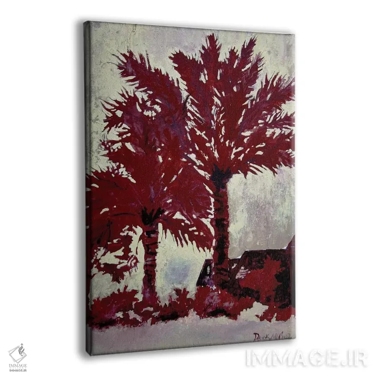 تابلو دکوراتیو درختان نخل اثر درک مک کری - نمای پرسپکتیو محصول