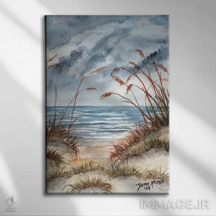 تابلو دکوراتیو تپه های شنی اثر درک مک کری - نمای روبهرو روی دیوار