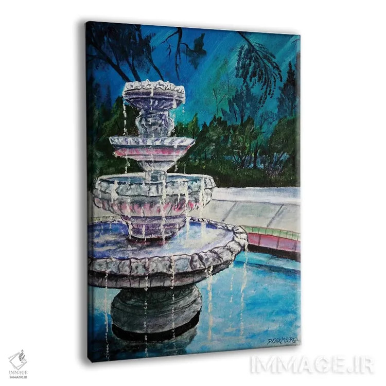 تابلو دکوراتیو آبنمای II اثر درک مک کری - نمای پرسپکتیو محصول