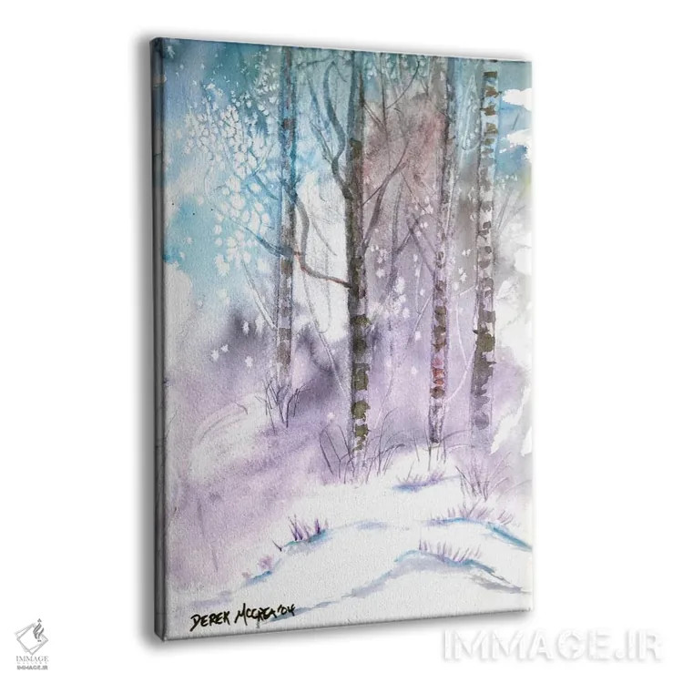 تابلو دکوراتیو چشم انداز زمستانی اثر درک مک کری - نمای پرسپکتیو محصول