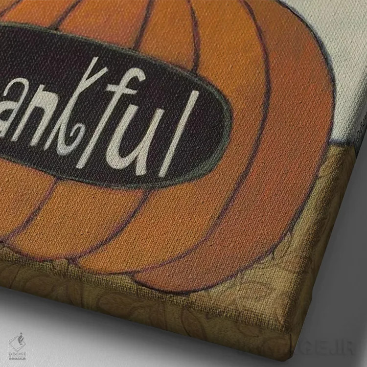 تابلو دکوراتیو زائران سپاسگزار اثر برنادت دمینگ - نمای نزدیک بافت بوم