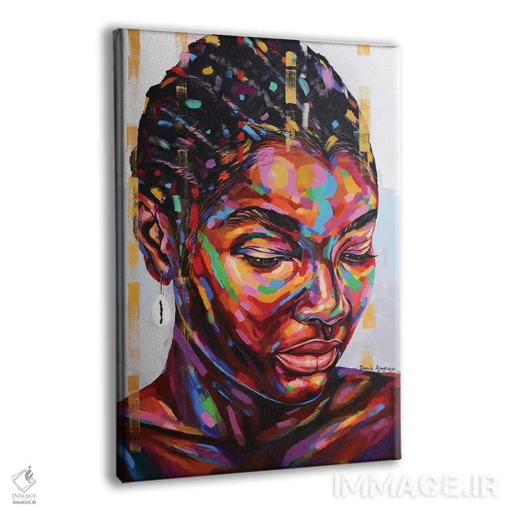 تابلو دکوراتیو حالت ذهنی VII اثر دامولا آیگبایو - نمای پرسپکتیو محصول