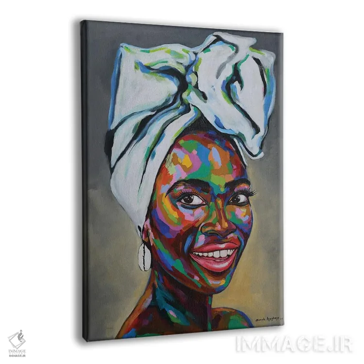 تابلو دکوراتیو فرهنگ V اثر دامولا آیگبایو - نمای پرسپکتیو محصول