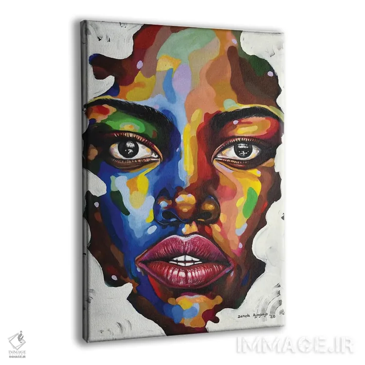 تابلو دکوراتیو انزوا اثر دامولا آیگبایو - نمای پرسپکتیو محصول