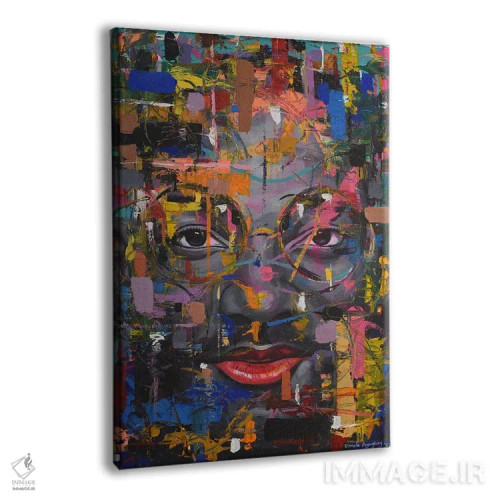 تابلو دکوراتیو نجواهای روح II اثر دامولا آیگبایو - نمای پرسپکتیو محصول