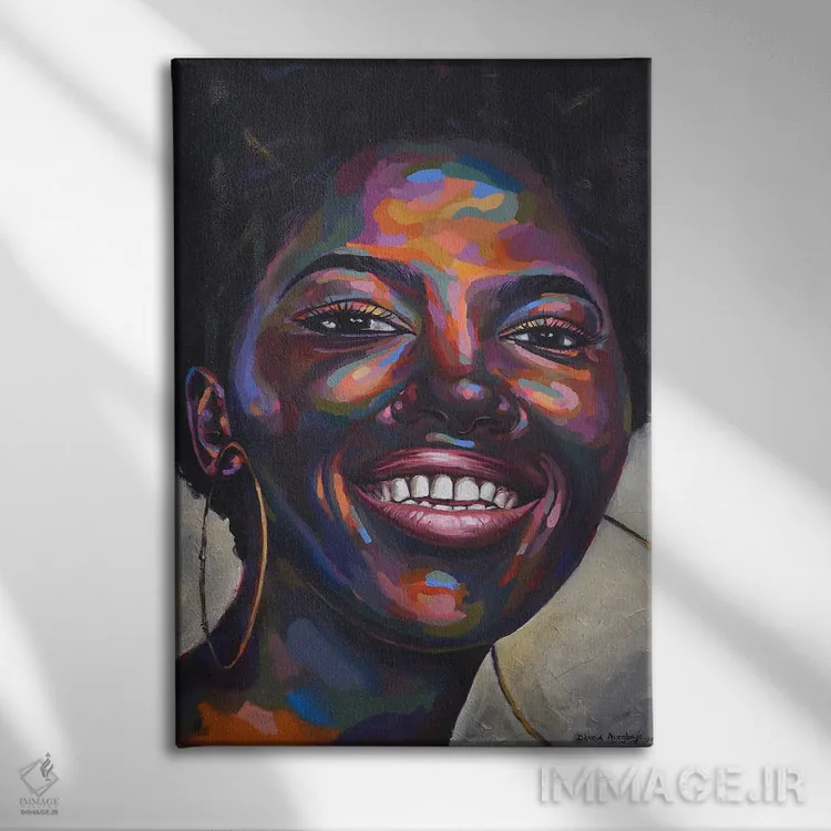 تابلو دکوراتیو علیه همه احتمالات IX اثر دامولا آیگبایو - نمای روبهرو روی دیوار