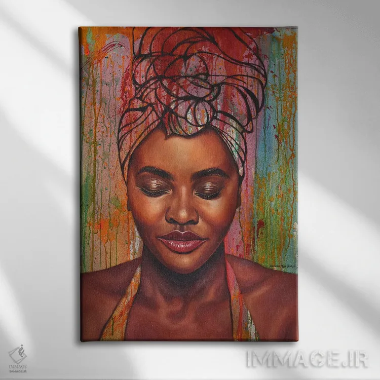 تابلو دکوراتیو حالت ذهنی XV اثر دامولا آیگبایو - نمای روبهرو روی دیوار