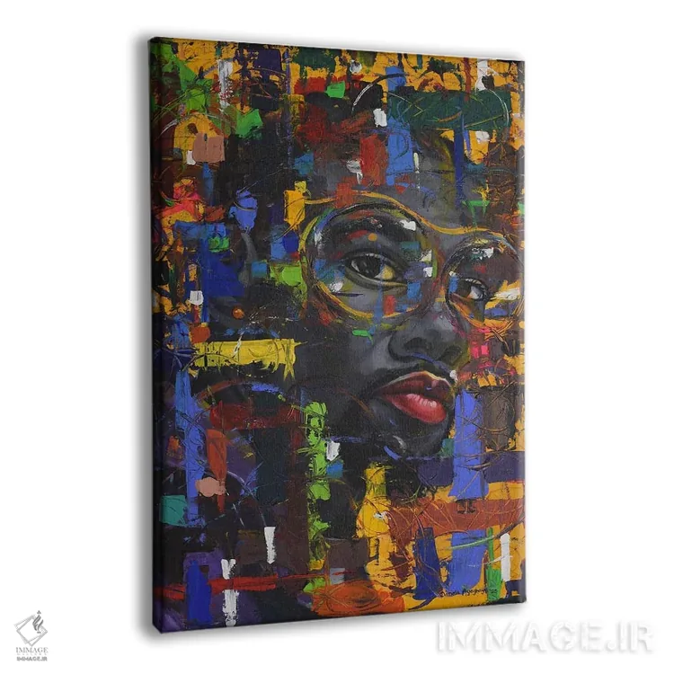 تابلو دکوراتیو نجواهای روح VI اثر دامولا آیگبایو - نمای پرسپکتیو محصول