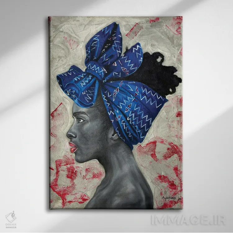 تابلو دکوراتیو فرهنگ II اثر دامولا آیگبایو - نمای روبهرو روی دیوار