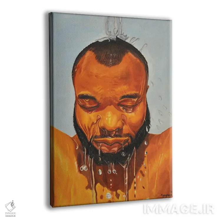 تابلو دکوراتیو خودنگاره اثر دامولا آیگبایو - نمای پرسپکتیو محصول