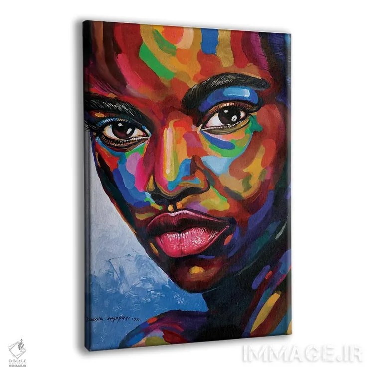 تابلو دکوراتیو حالت ذهنی اثر دامولا آیگبایو - نمای پرسپکتیو محصول